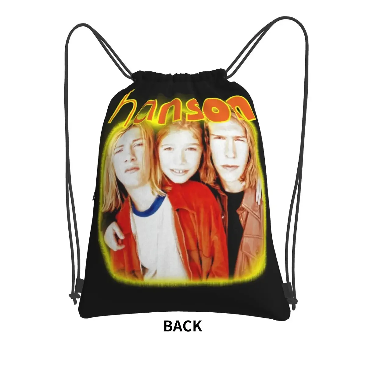 Hanson Portable Backpacks Drawstring Bag Fashion Drawstring Bundle Pocket Sundries Bags For School Students