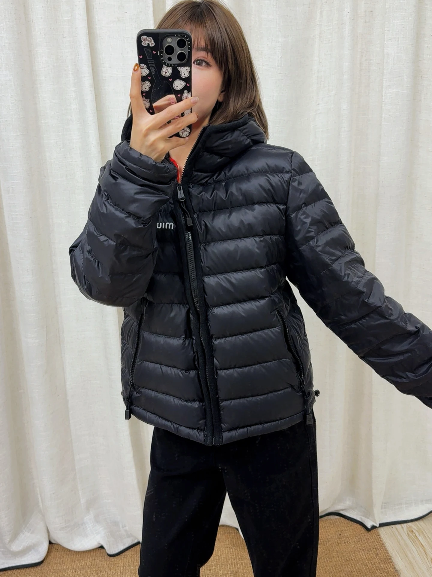 

ASBR Goods! Miu System Lightweight Hooded Ribbed 90 White Du down Jaet Winter New Sle Warm Outerwear