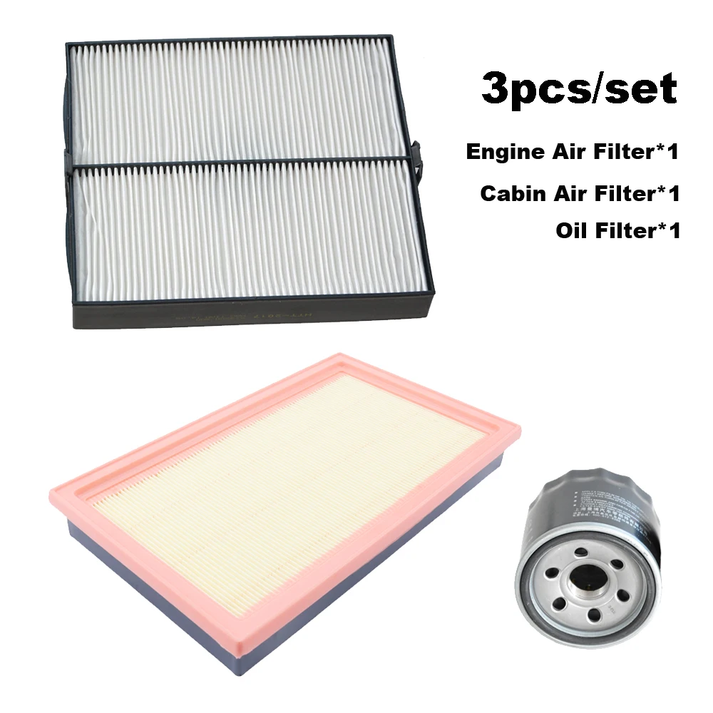 3pcs Filter Set For SUBARU FORESTER (SG) 2003 2004 2005 2006 2007 2008 2.0L 2.5L Engine Accessories Cabin A/C Air Oil Filter Kit
