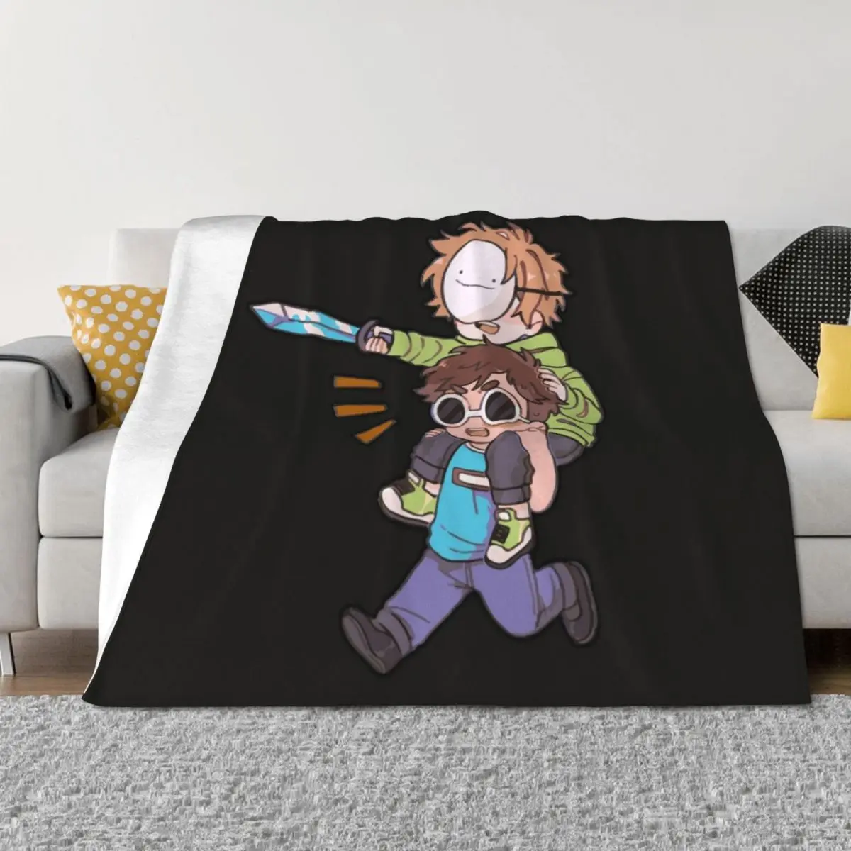 

dream smp all members Throw Blanket Hairys Luxury Thicken Weighted Blankets