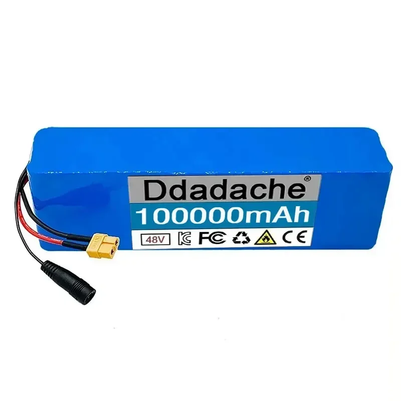 Original 13S3P 48V 100000mAh 100Ah lithium-ion battery pack with 1000W BMS 54.6V 100ah 18650 lithium battery