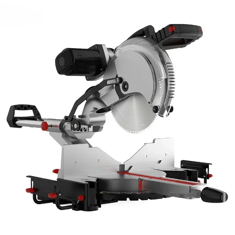 12 Inch Electric Circular Saw  Multifunctional 45 Degree Cutting Aluminum Machine  Wood Saw Machines with Laser Power Miter