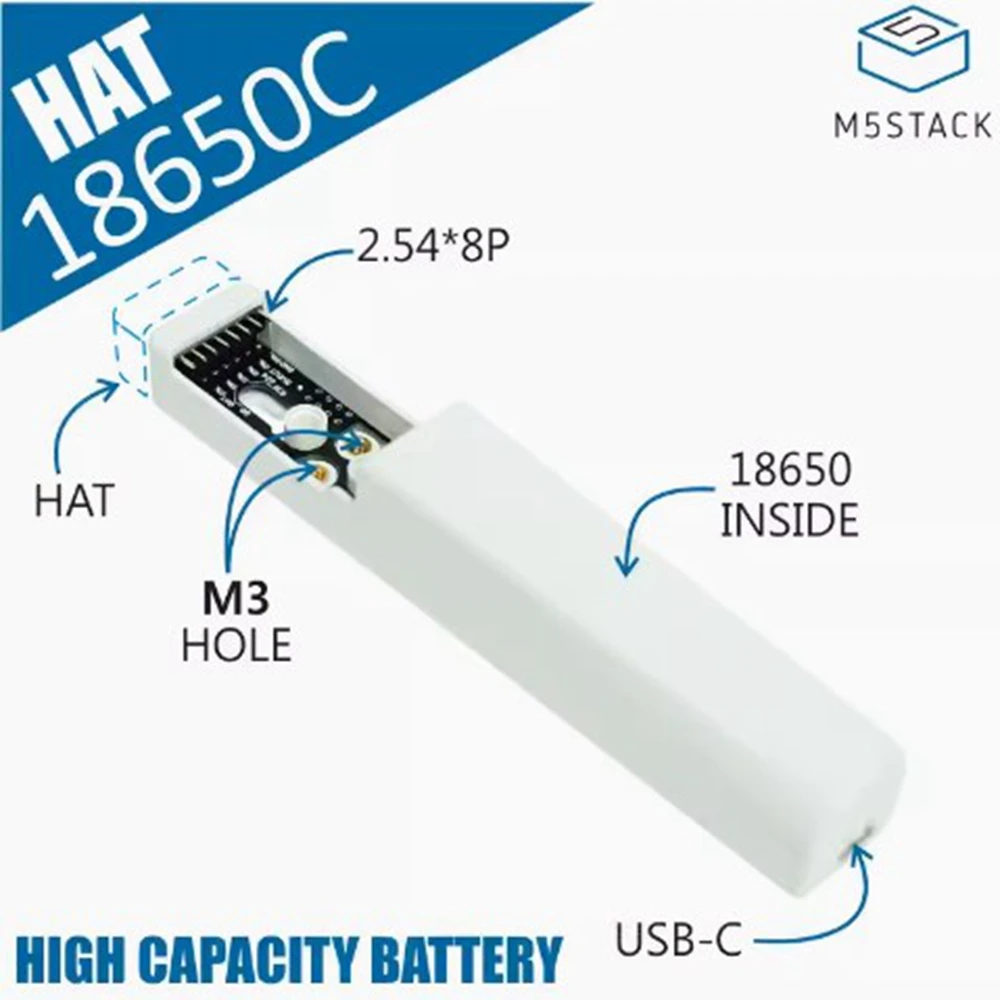 M5Stack 18650C M5StickC Rechargeable lithium battery base can also expand sensors