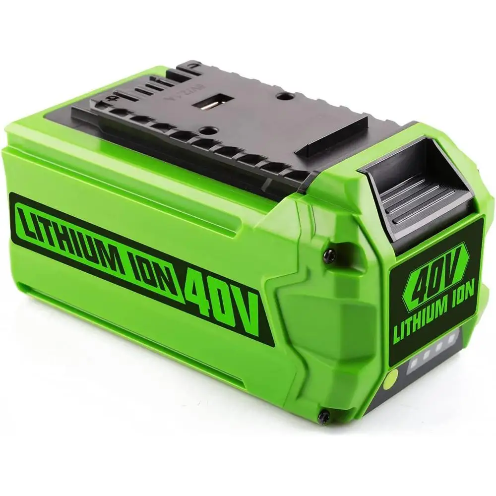 40V 6.5Ah Lithium-ion Replacement Battery Greenworks 40V G-MAX Power Tools 29252 20202 22262 25312 USB Output with Smart