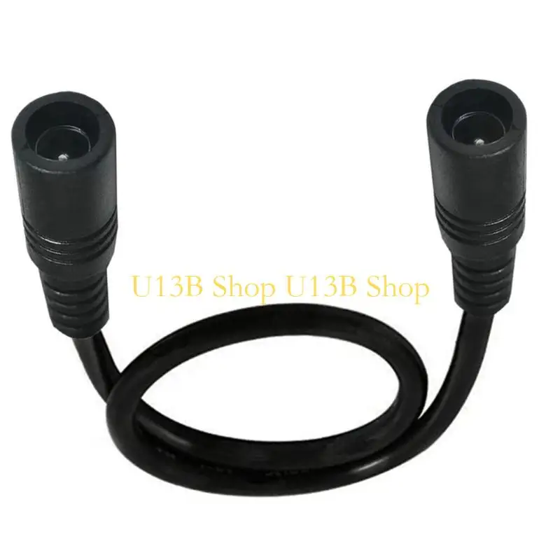 U13B 5.5mmx 2.1mm 암에서 여성에서 여성 전원 커넥터 어댑터 케이블을위한 LED 스트립