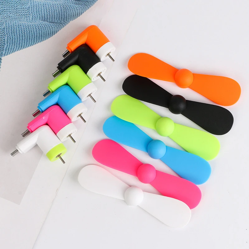 2in1 Mini Portable Mobile Phone Fan Cooler For Android USB Mini Fan