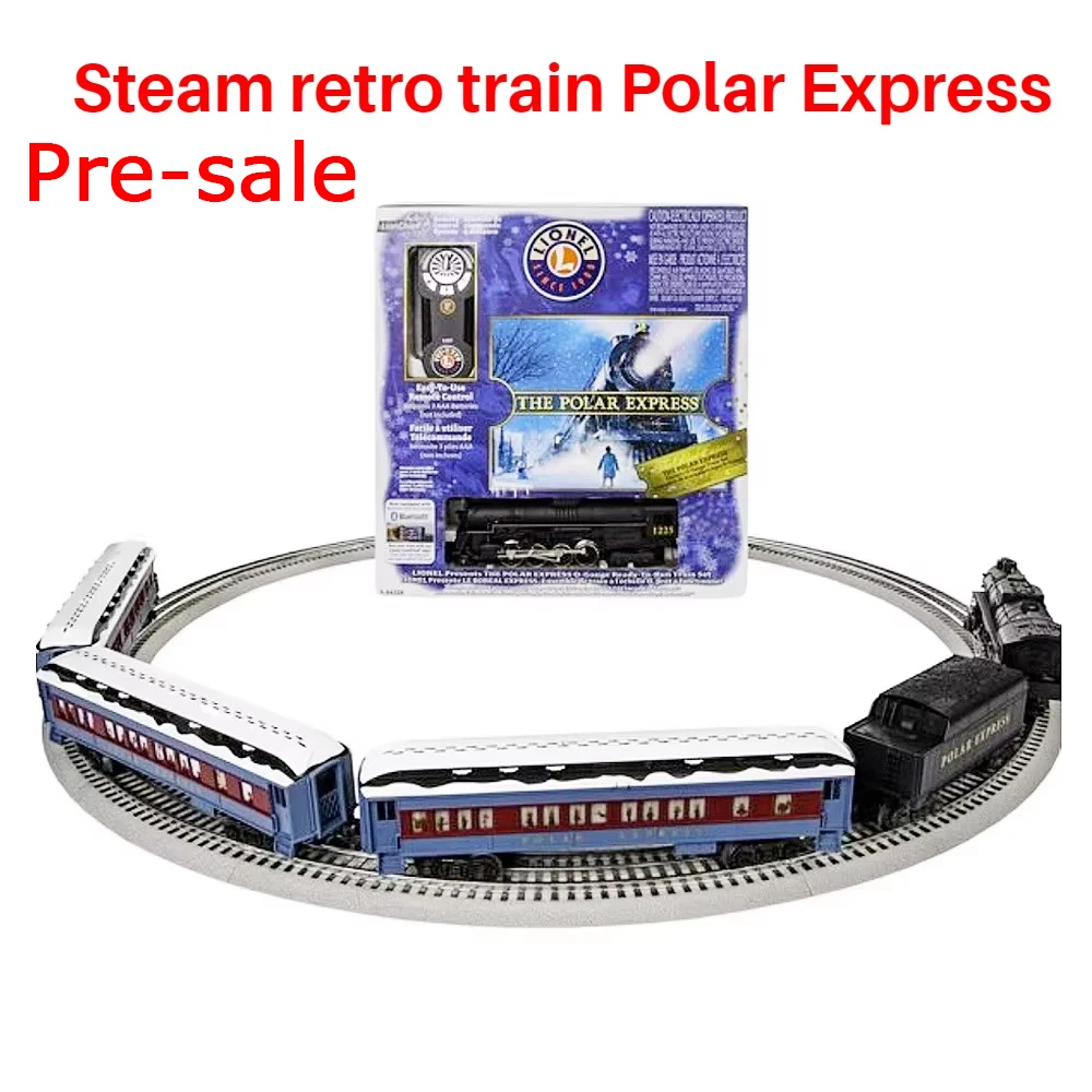 Modelo de tren Control remoto Steam Retro Set Polar Express Train Toy Dos juegos de tren opcionales para niños y niñas Regalos de cumpleaños