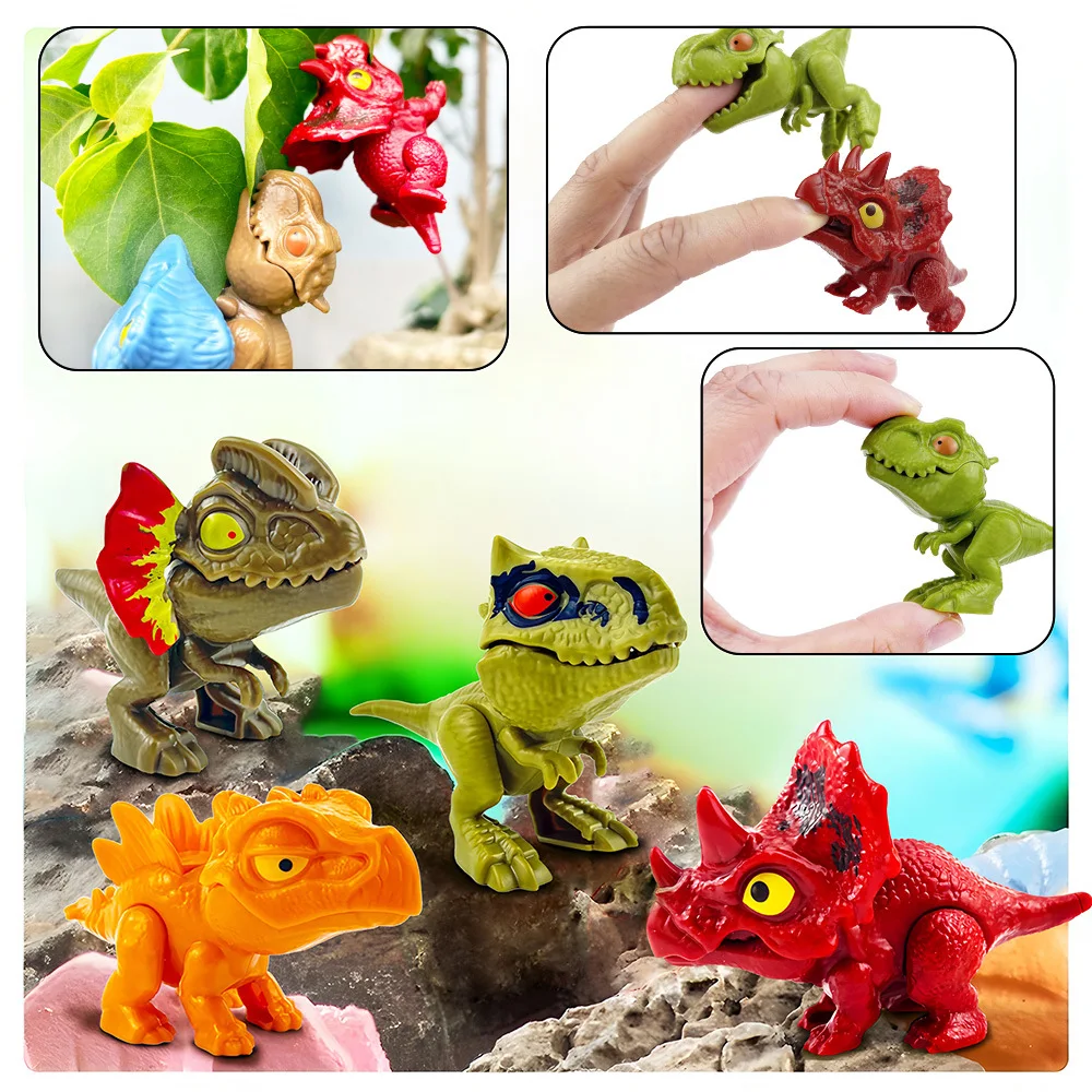 

Динозавр Юрского периода, трицератопс, модель тираннозавра, игрушки для детей, креативные кусающие пальцы динозавры, интерактивная игрушка, подарок для мальчика