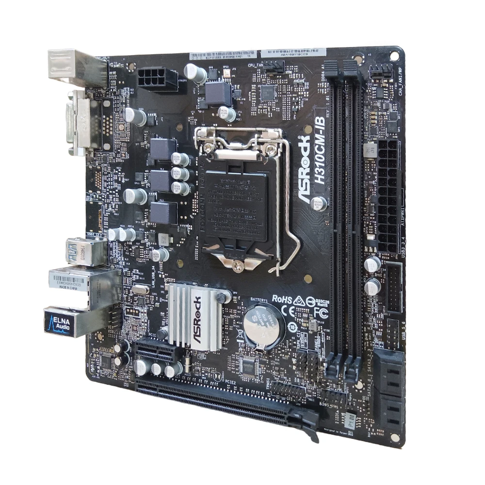 Imagem -04 - Motherboard i3 9100f Lga1151 Intel H310 Ddr4 2666 32gb Micro Atx Suporte I78700k I5-9400f I3-9300 Asrock-h310cm-ib