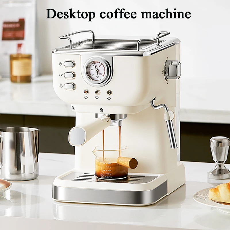 Espresso Machine 20 Bar, Professional Espresso Maker with Milk Frother Steam Wand, Compact Coffee Machine