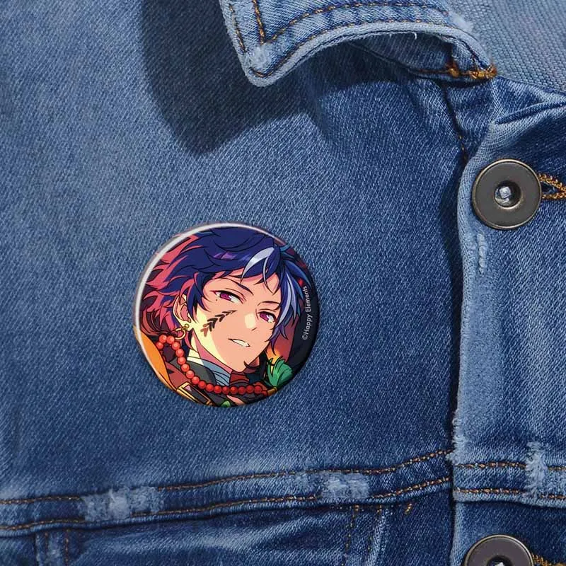 Ensemble Stars Round Badge Cartoon Idol Kiryu Kuro Kagehira Mika Icons Brooch Backpack Shirt Accessories Jewelry Gift for Friend
