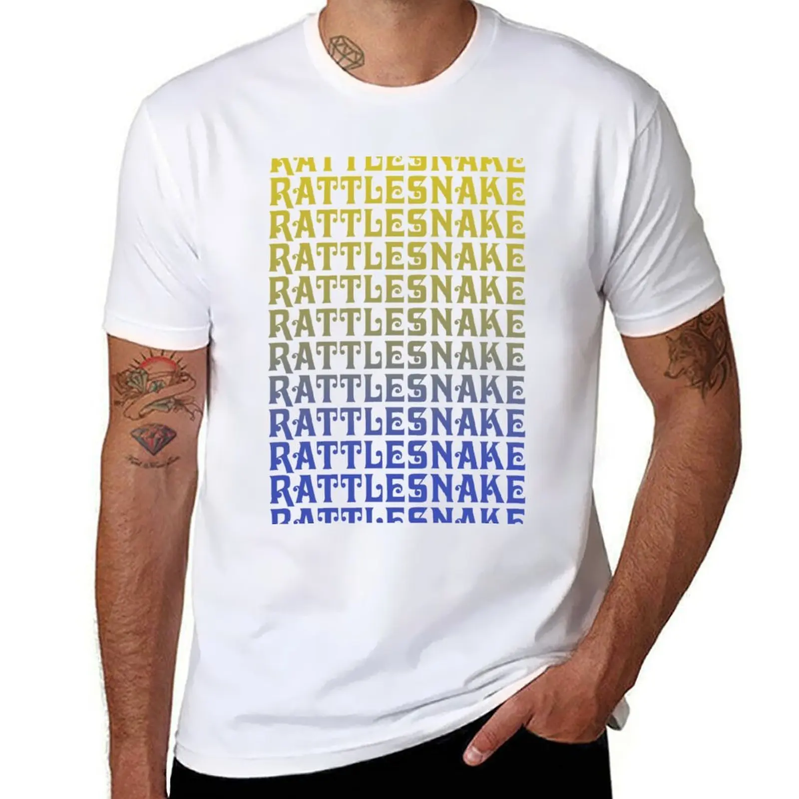 

King Gizzard Rattlesnake T-Shirt men t shirt cotton 100% essential t shirt T-Shirt