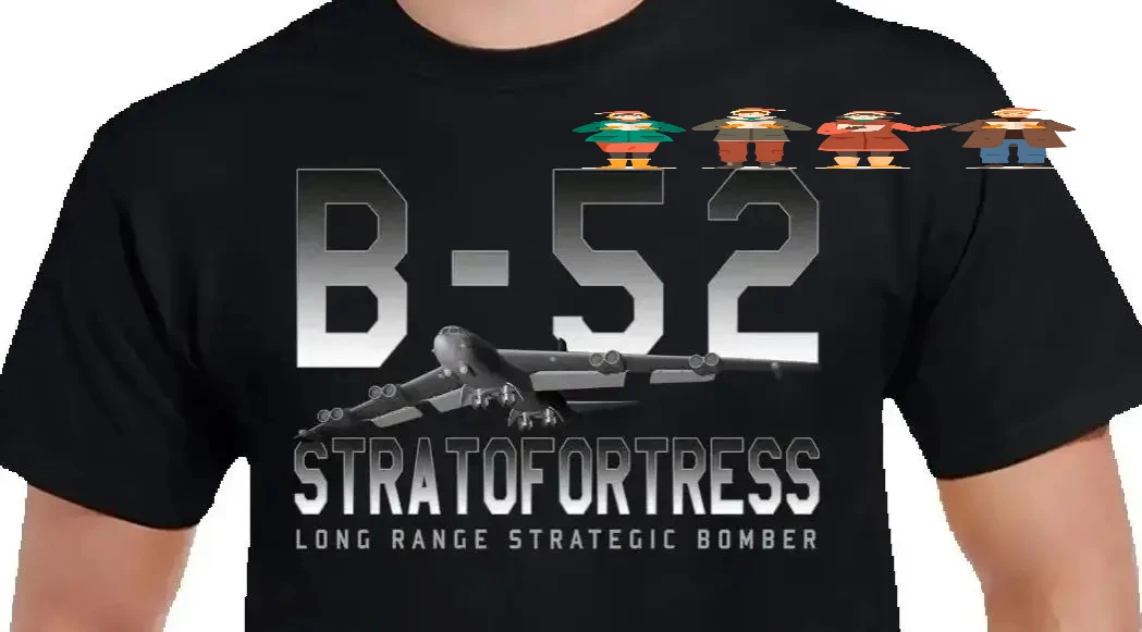 B-52 Stratofortress Long Range Strategic Bomber Men T-Shirt Short Sleeve Casual Cotton O-Neck Summer T Shirts