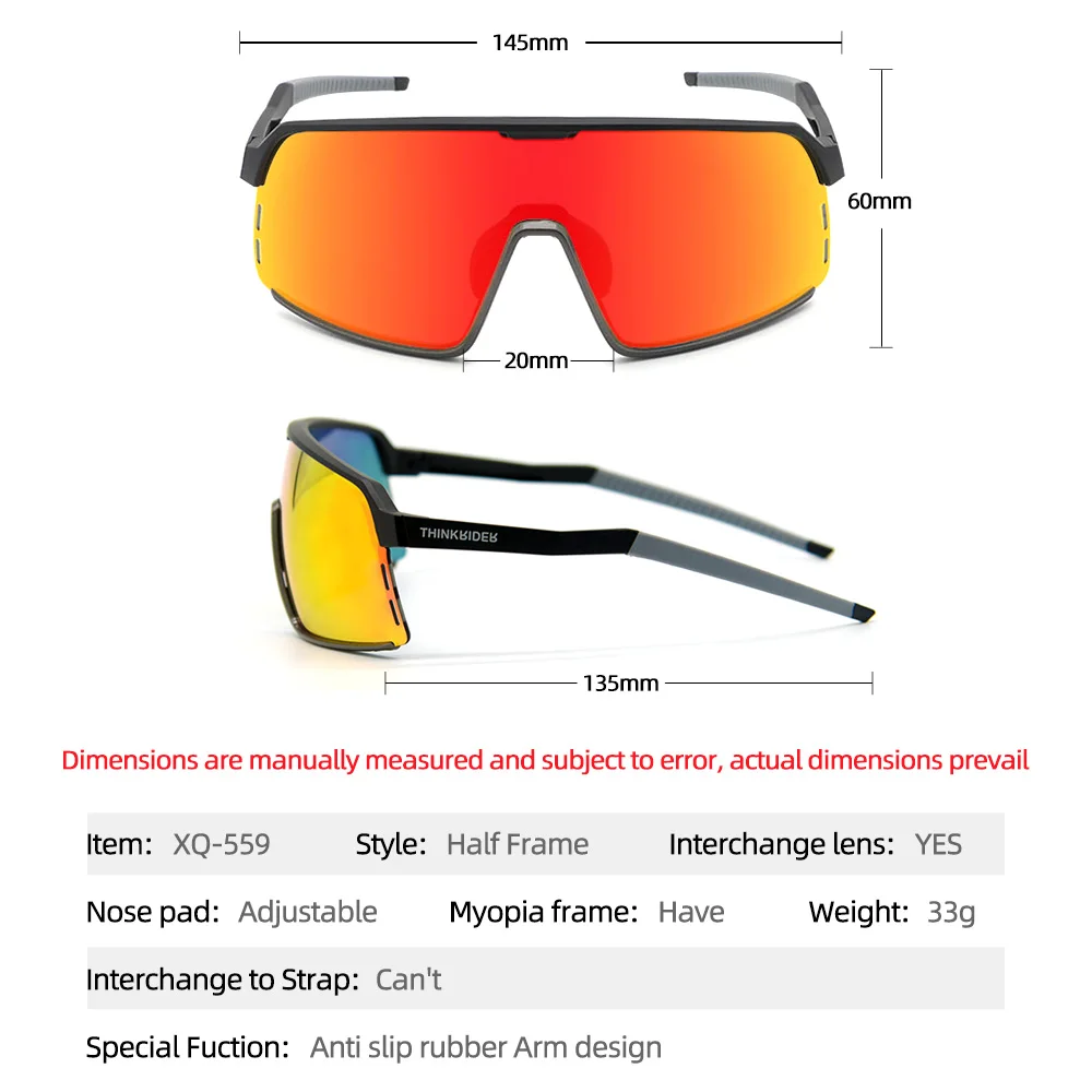 ThinkRider Photochromic Cycling Glasses man Mountain Bike Bicycle Sport Cycling Sunglasses MTB Cycling Eyewear woman