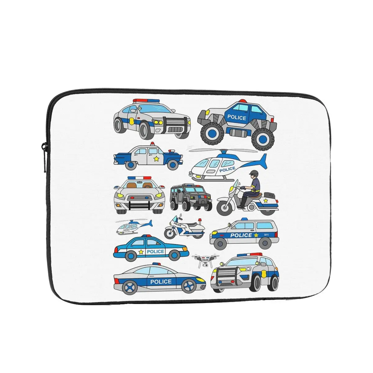 

Полицейский автомобиль, дизайн, чехол для ноутбука, сумка 10, 12, 13, 15, 17 дюймов, сумка для ноутбука, противоударный чехол для планшета, сумка