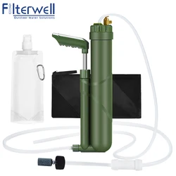 Filterwell pompa da viaggio filtro per acqua ad osmosi purificatore gadget e accessori da campeggio tutto per il filtraggio dell'acqua all'aperto di sopravvivenza