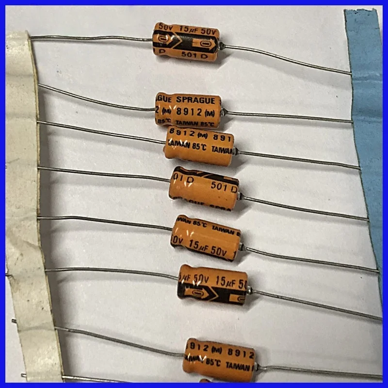 

10PCS Horizontal Polar Axial Electrolytic Capacitor 50v 15uf 6X13mm