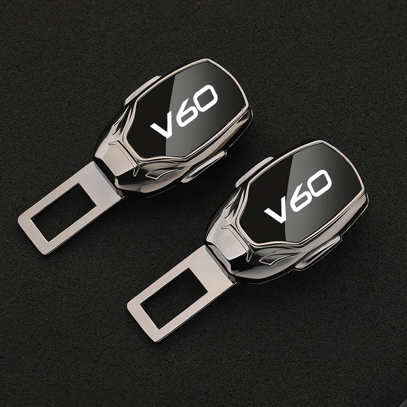 

Car seat belt locker carabiner extender insurance belt insert buckle for Volvo V60 with logo car accessories