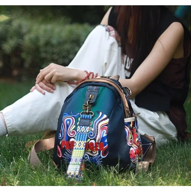 Shoulder Female Low Price Crossbody Ethnic Style Printed Cloth Travel Bag Exquisite Simple Leisure Trend Fashion Personality