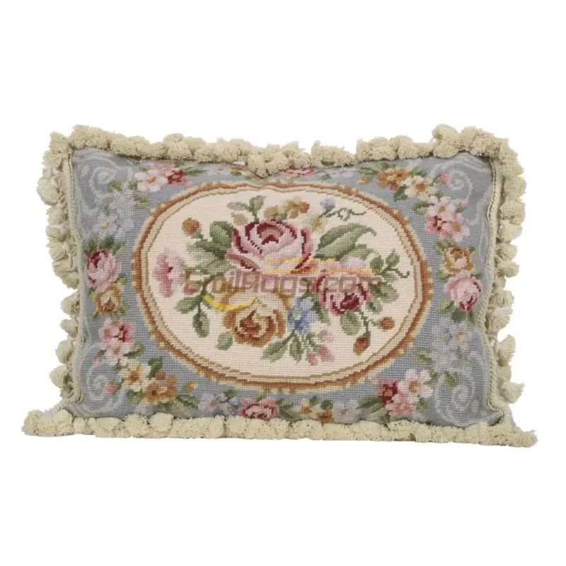 

Needlepoint embroidery floss hold pillow pillow national woven Renaissance village to carry