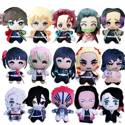 15cm şeytan Slayer Anime peluş doldurulmuş oyuncak Kamado Tanjirou Kamado Nezuko Kibutsuji Muzan Agatsuma Sabito peluş oyuncaklar bebek çocuk hediye