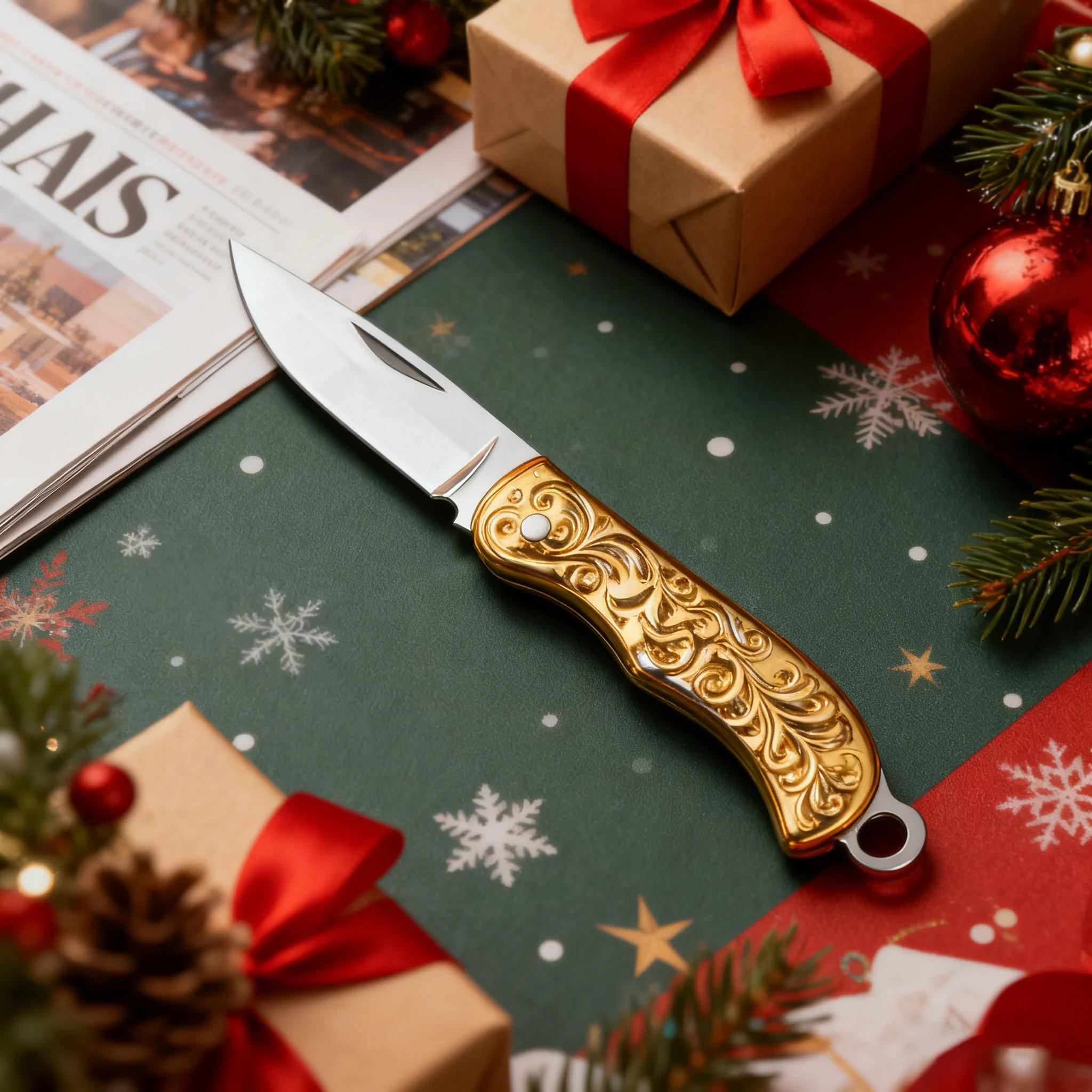 Mini Folding Knife Household Unboxing Knife Keychain Portable Knife Detachable Express Keychain Utility Tool Hiking Accessories