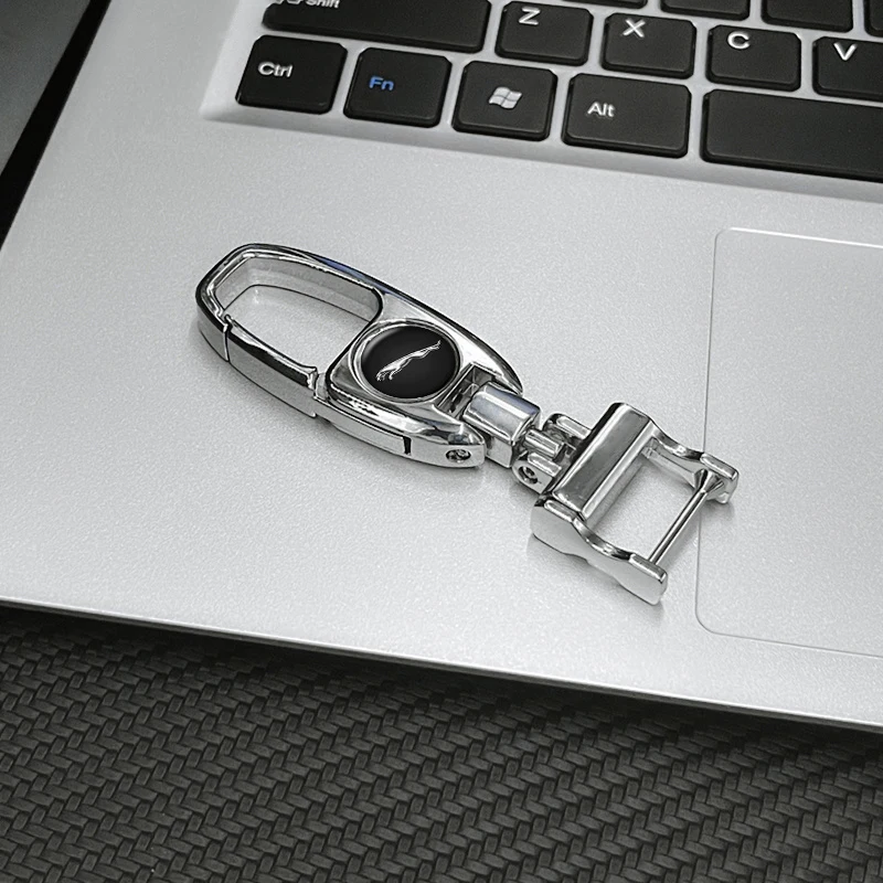 3D Metal Car Styling Car Emblem Keyring Keychain For Jaguar XE XF XJ F-Pace X-Type S-Type F-Type accessories Key Chain Rings view 3