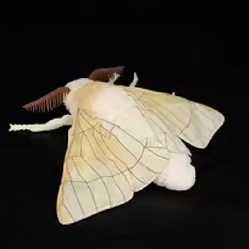 25 cm carino seta falena fedeltà baco da seta peluche volare giocattoli di peluche amanti degli insetti decorazione morbidi cuscini regalo di Halloween per bambini