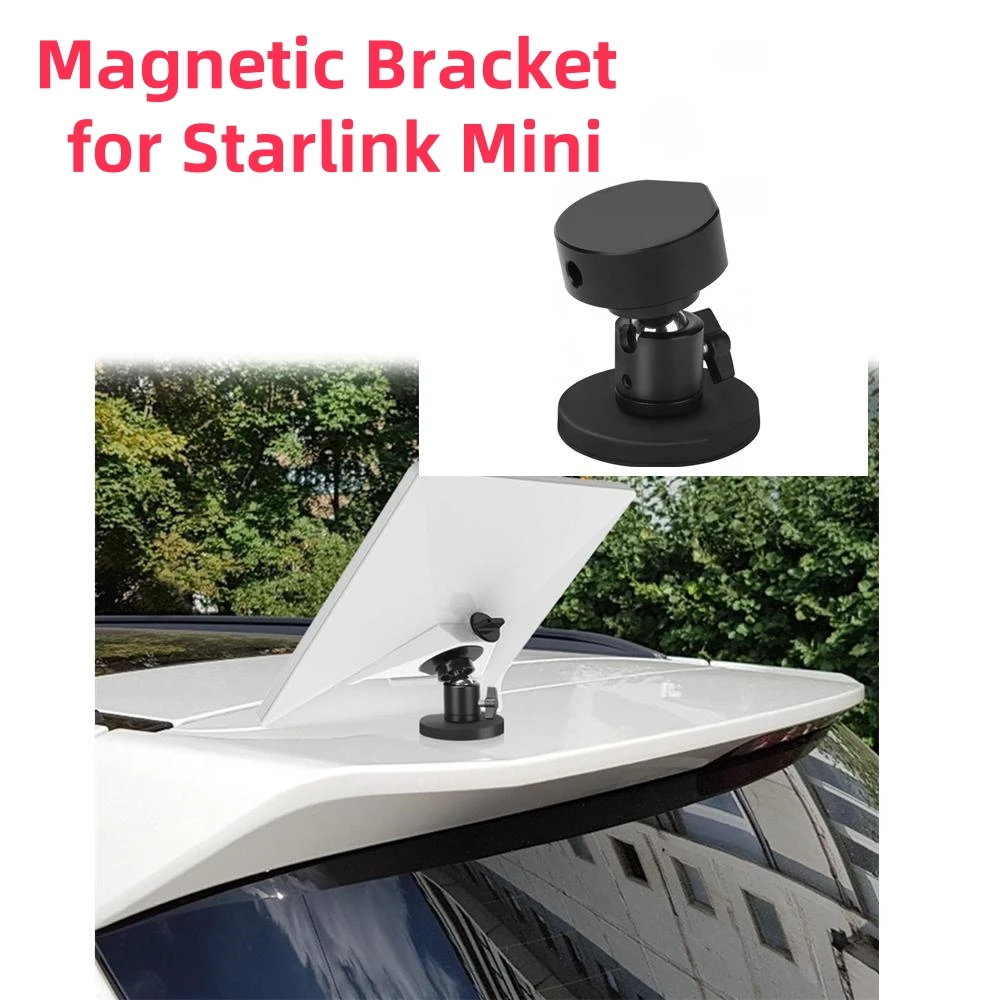 Strong Magnetic Bracket for StarlinkMini Car Roof Surface Adjustable Mount Holder with Aluminum Alloy Adapter for Starlink Mini
