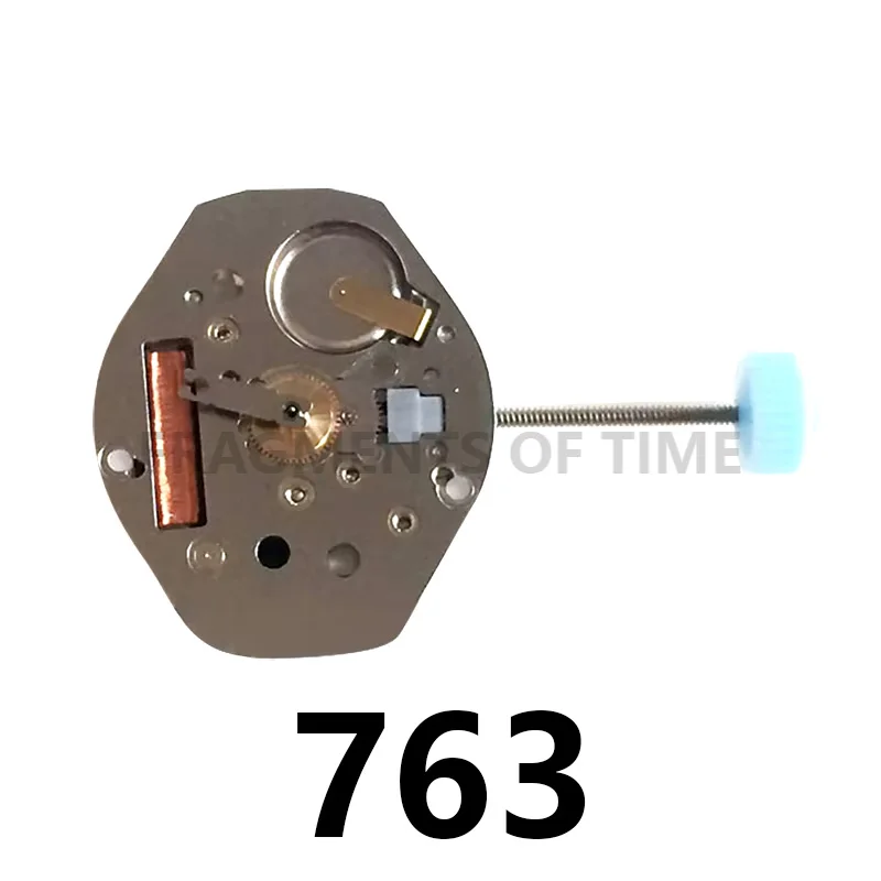 763 Quartz Watch Movement With Stem & Battery 3 Pin Replacement Watch Repair Tool Parts Accessories Elite Quality Conveys Beauty