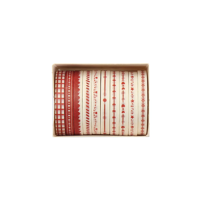 10 لفات سليم الأساسية اشي الشريط سكرابوكينغ لوازم اشي الشريط مجموعة قوس قزح سينتا لاصق الديكور مجلة مذكرات اشي أشرطة