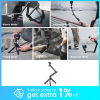 PGYTECH 3 Way Tripod Caplock Mantispod Z Hand Grip For GoPro Hero 12 11/ Insta360/ DJI Osmo Action 4/3 POCKET 3 / Smartphone