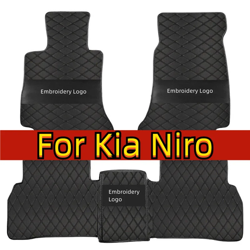 Car Carpet Floor Mats For Kia Niro SG2 2023 2024 2025 Waterproof Pad Leather Mat Mud Cover Floors Car Accessories Interior Parts