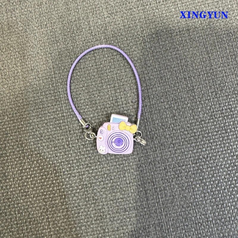 Fun Pendant Camera Accessories Used For Mobile Phone/Camera Lanyard Accessories Creative Cartoon Mini Camera Figurine Ornament