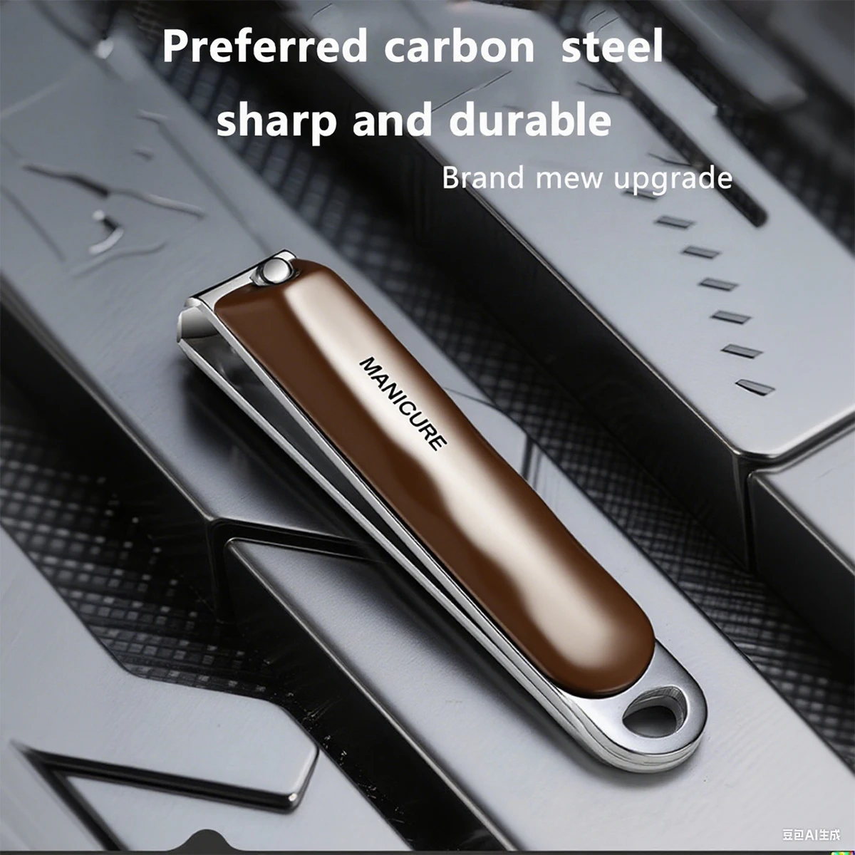 Set per tagliare le unghie aggiornato da 18 pezzi: tagliaunghie affilate, lime per unghie, taglia sopracciglia, set per bigodini, borsa portatile con cerniera,