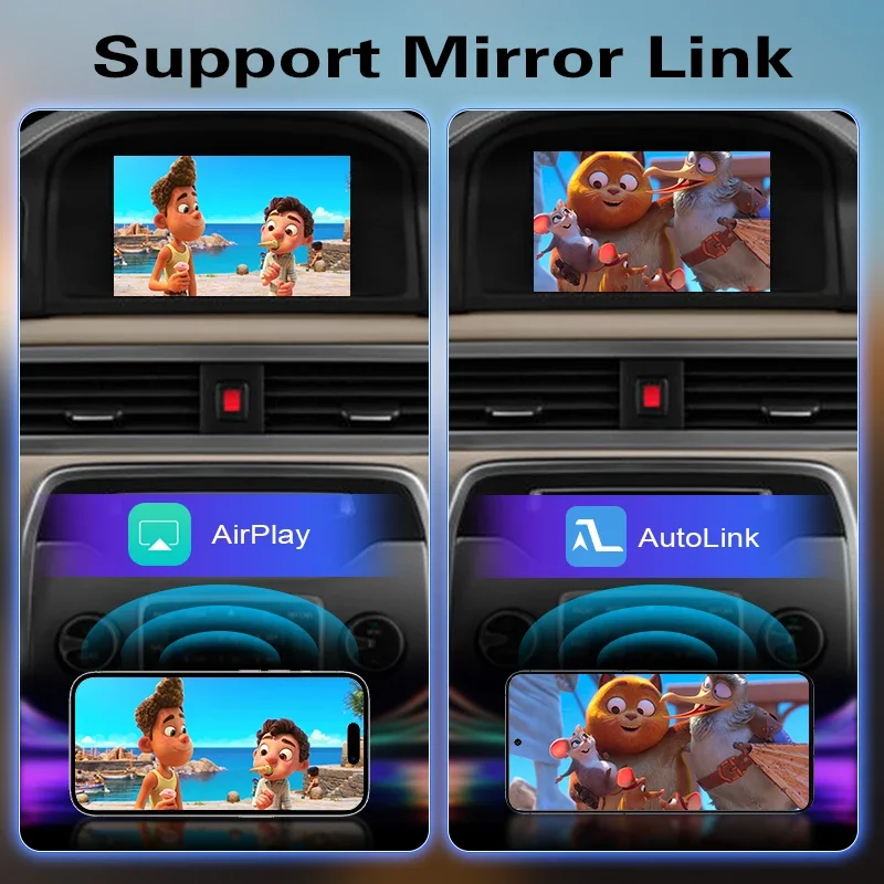Wireless Carplay Box For Volvo V40 V60 XC60 S60 S80 Before 2014 Multimedia Android Auto Ｍodule Mirror Link Display Screen Camera