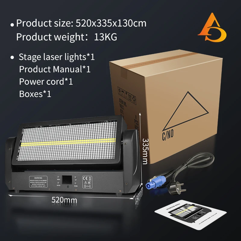 4-10pcs 400W RGBW 12+12 segment moving head LED strobe light  controlled strobe DJ disco light background decoration effect lig