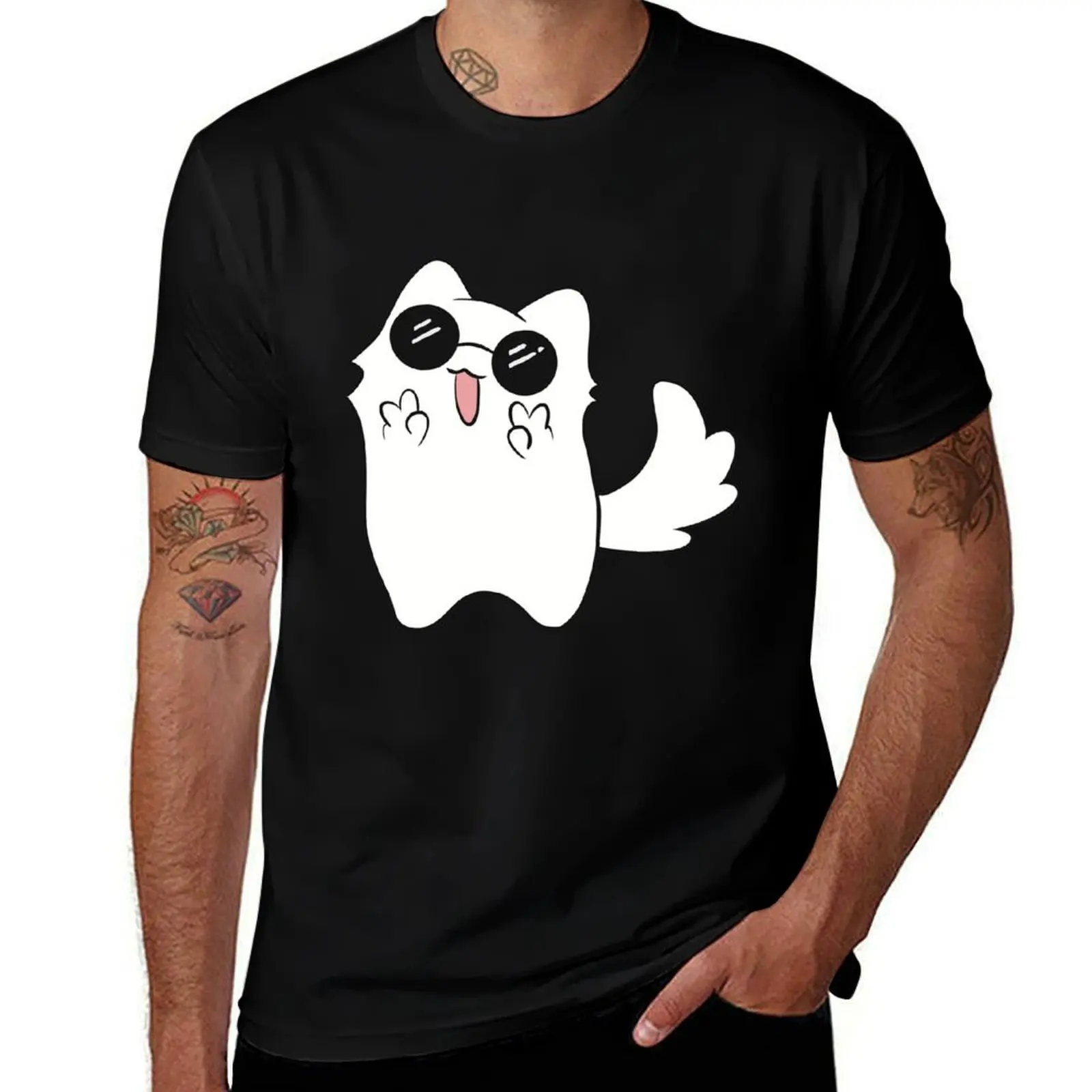 

Gojo cat T-Shirt t shirt man designer anime t shirts oversize T-Shirt