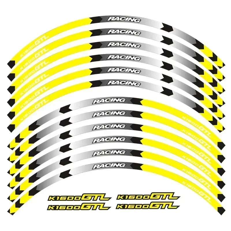 For BMW K1600GTL K1600GT Motorcycle Parts Contour Wheel Decoration Decal Sticker - D Motor