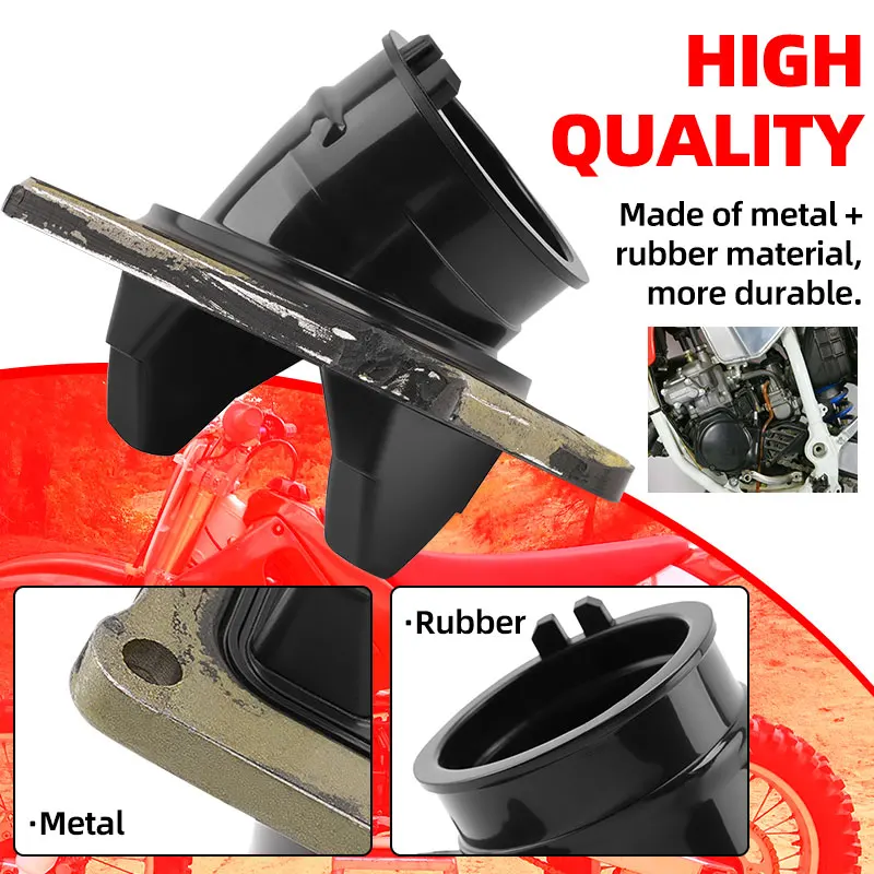 

For Honda CR 125 R CR125R 1990-1995 16221-KZ4-700 Motorcycle Accessories Carburetor Intake Manifold Pad Black Air filter System