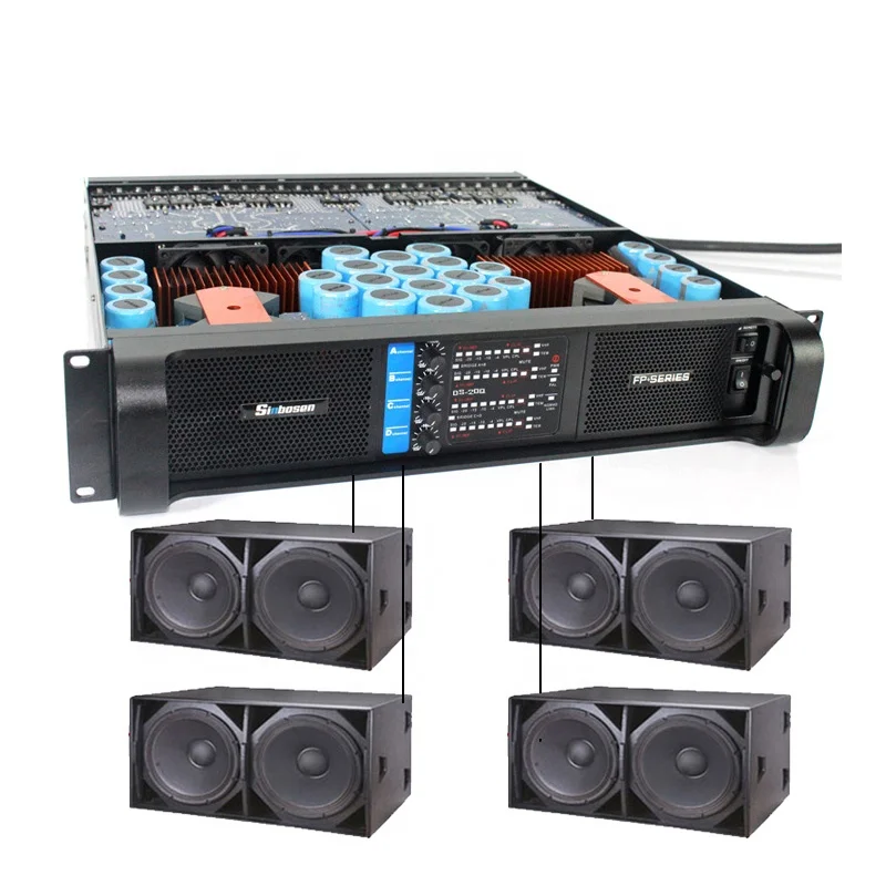 Products subject to negotiationSinbosen 20Q outdoor concert 4 channel pa sub-amplifier 2000 watts per channel TD stereo audio