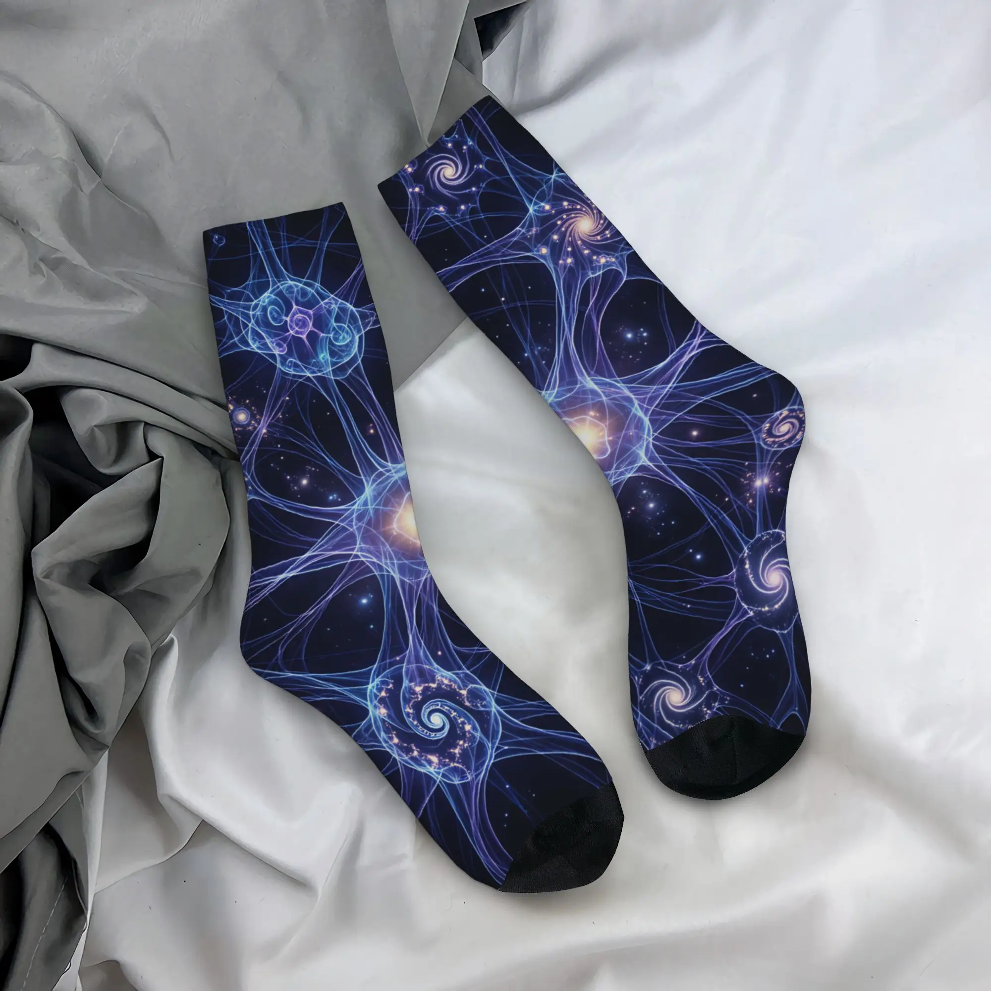 Neuro Brain Time! Let's Have Some Synapse Fun  Socks  Graphic Stockings Non Skid Men Socks Soft Autumn Retro Climbing Socks