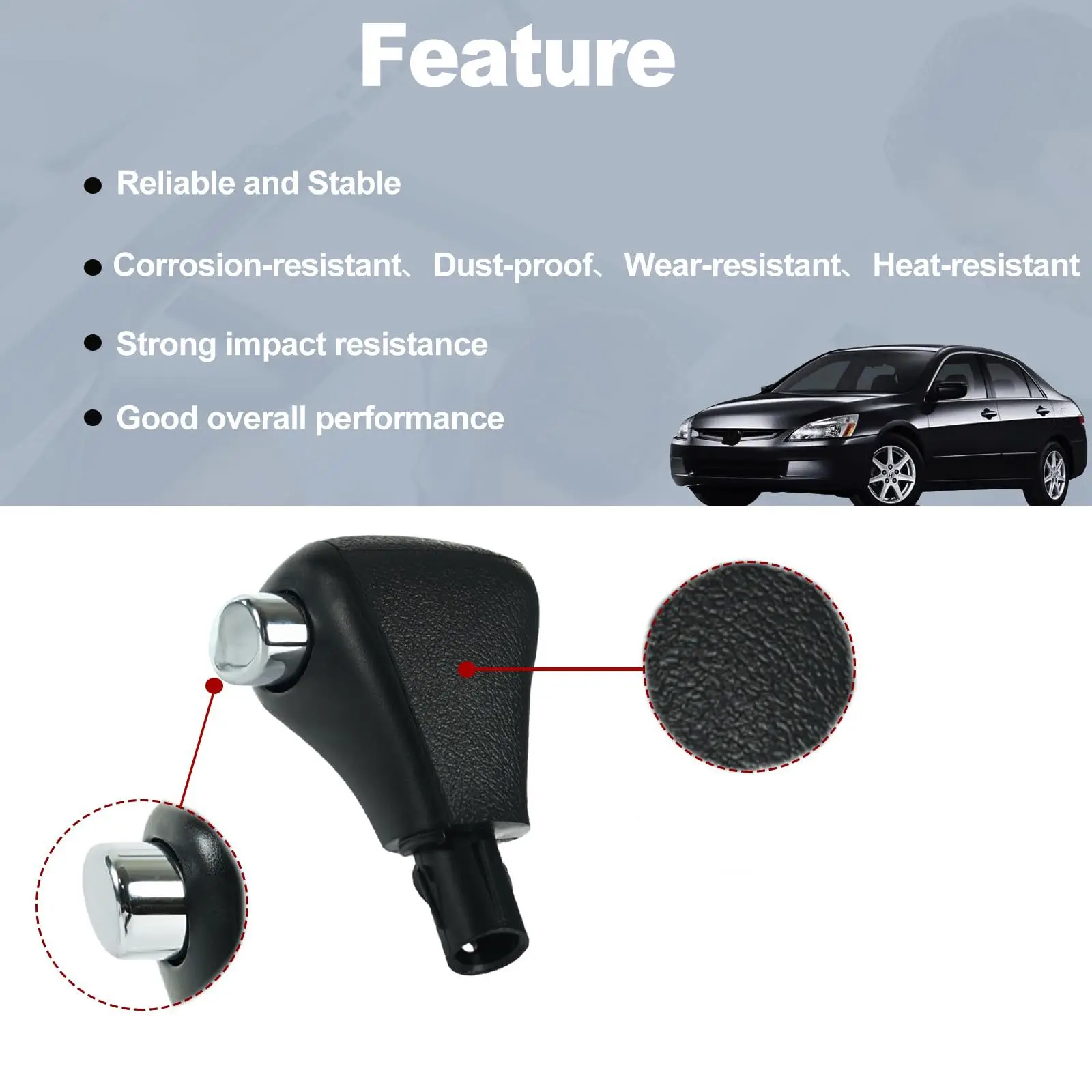 

Automatic gear shift lever and gear shift head handle for Honda Accord 03-05 54131-SDA-A51