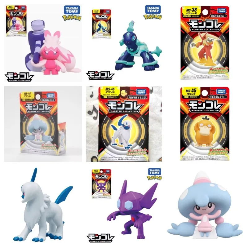 TAKARA TOMY Pokemon figura Tinkatink Terapagos Blaziken Sableye Absol Hattrem Psykokwak Kilowattrel muñecas coleccionables en miniatura Juguetes