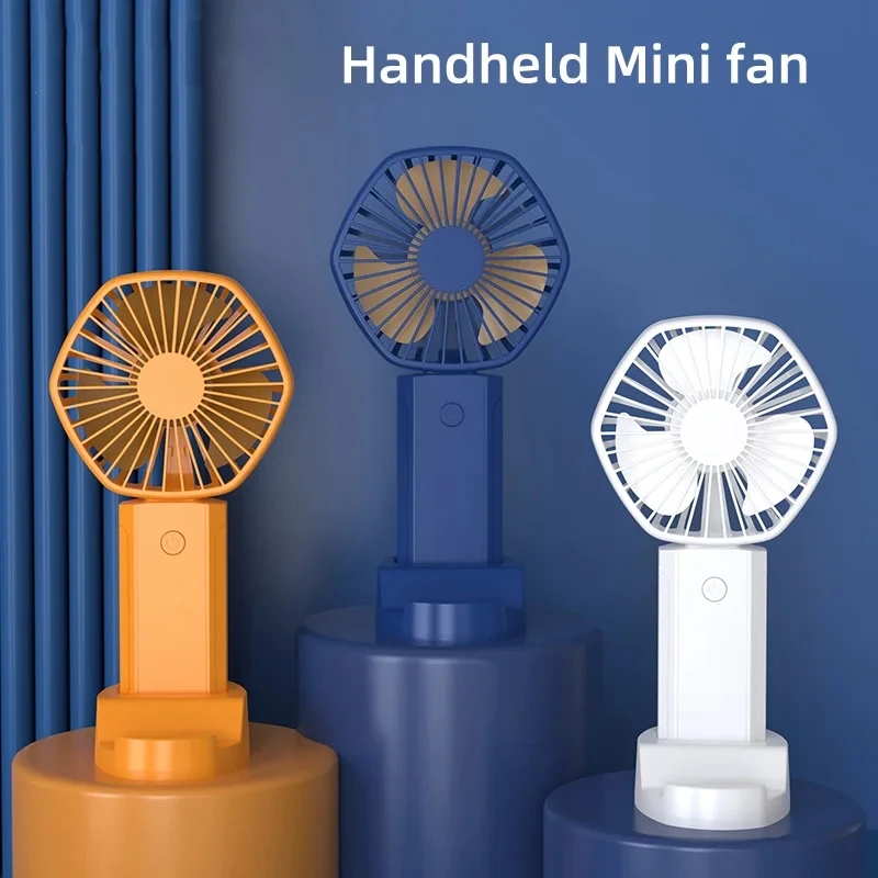 Portable Handheld Fan Small Fan With Three Speed USB Rechargeable Fan Suitable For Home Travel Uses