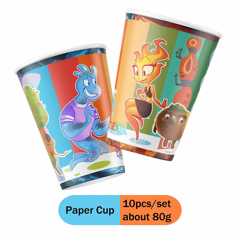 ديزني عنصري حفلة عيد ميلاد ديكور أدوات المائدة القابل للتصرف لوحة مفرش المائدة كعكة توبر راية عنصري صبي طفل لوازم الحفلات #2