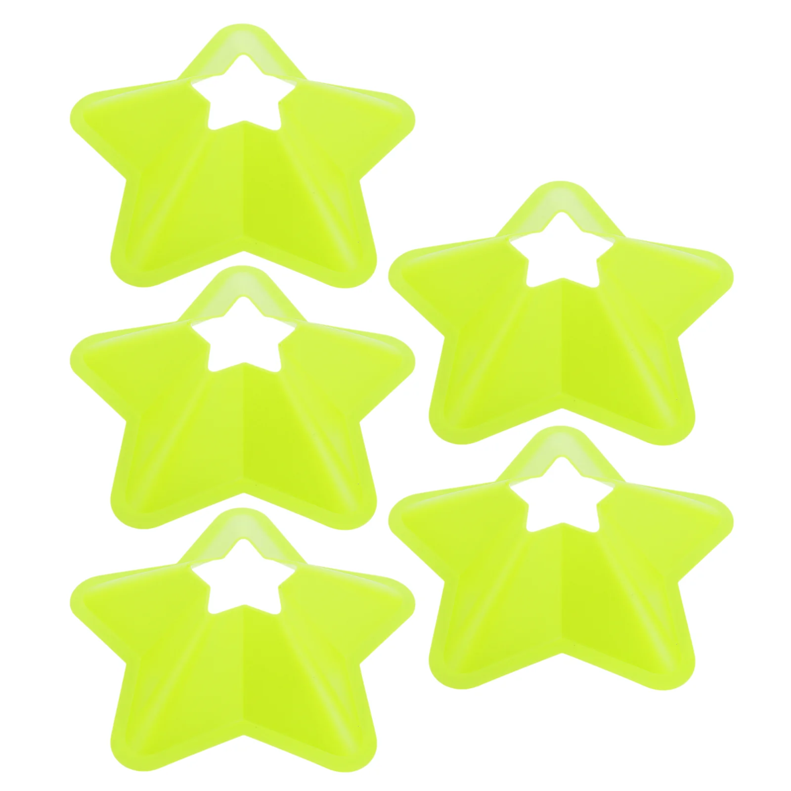 

5 Pcs Soccer Equipment Five-pointed Star Logo Disc Football Supplies Plate Training Tape Cones