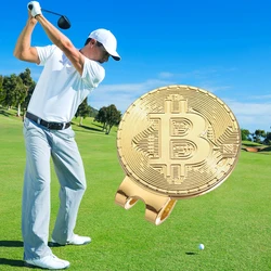 Cappello Clip Ball Marker a forma di Bitcoin Magnetic Golf Mark moda creativa accessori da Golf gioielli regalo per gli amici