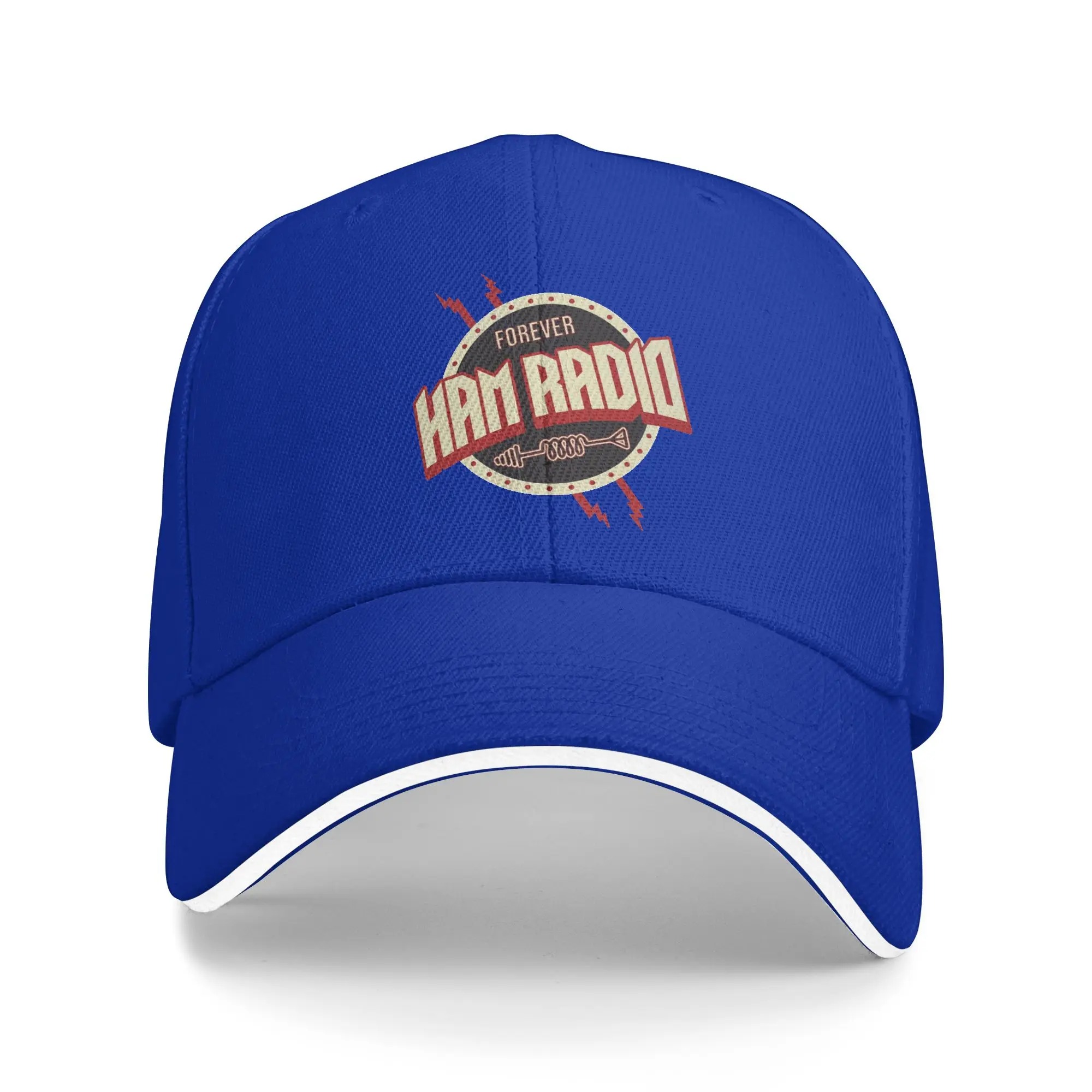 

Ham Radio Amateur Loves Casual Baseball Cap Hunting Camping Trucker Hat Spring Sun Unisex-Teens y2k Retro Baseball Caps