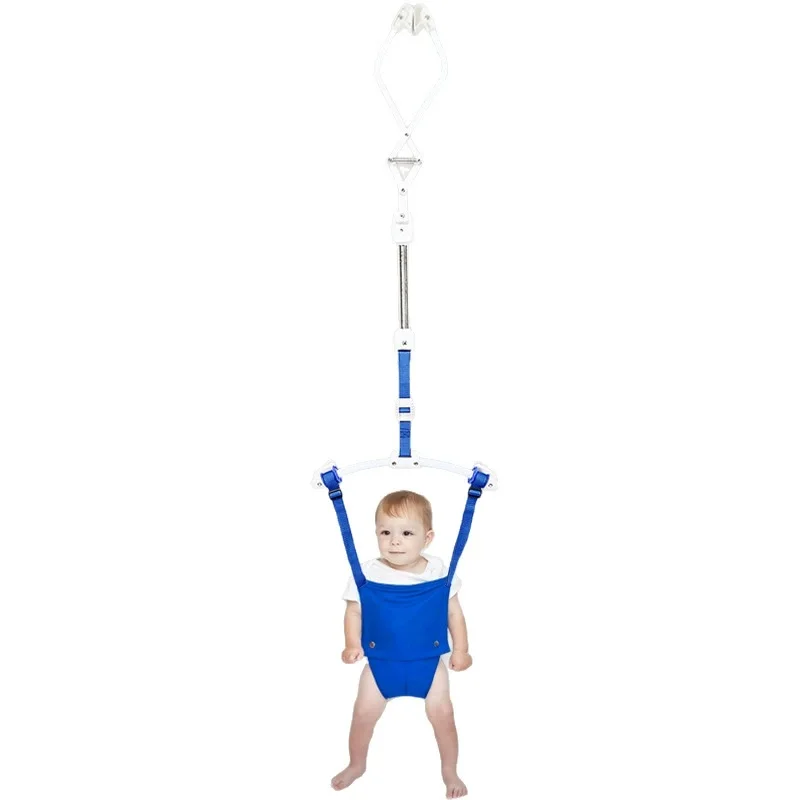 Cowiewie 2 in 1 Baby Door Jumper & Walking Harness, Adjustable Strap Door Clamp Bouncer Seat for 6-24 Months Infants
